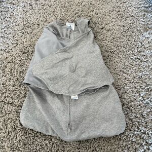 Halo Light Gray SleepSack Swaddle with Front Zipper